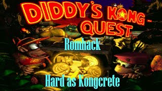 DKC 2 - Romhack - Hard as Kongcrete (Walkthrough) - Longplay (no loss of lifes)