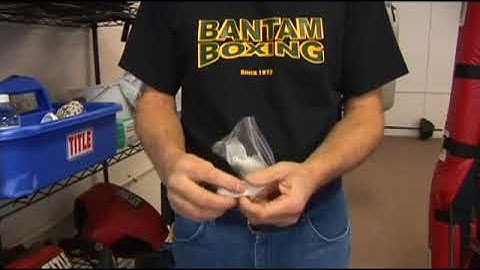 Using Gauze as a Boxing Corner Man