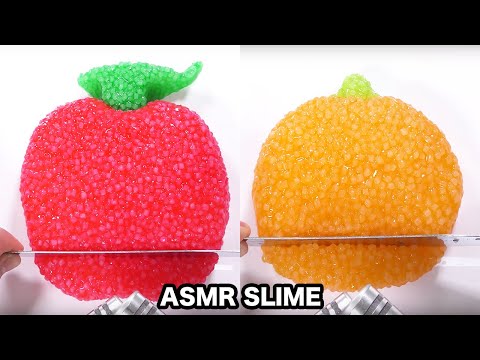 【ASMR】ザクザクじゅわじゅわのフルーツペレットスライム【音フェチ】PELLET SLIME【SlimeTube】