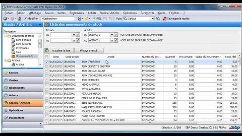 Inventaire EBP avec lecteur code-barres autonome