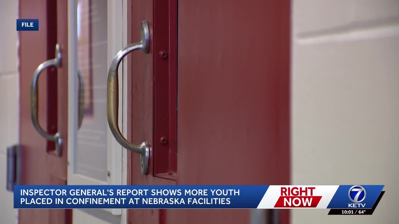 Nebraska reports rise in youth confinement in correctional facilities