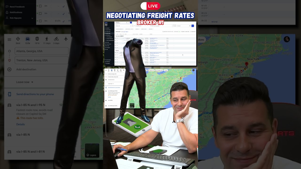 Negotiating Freight Rates LIVE With Broker 