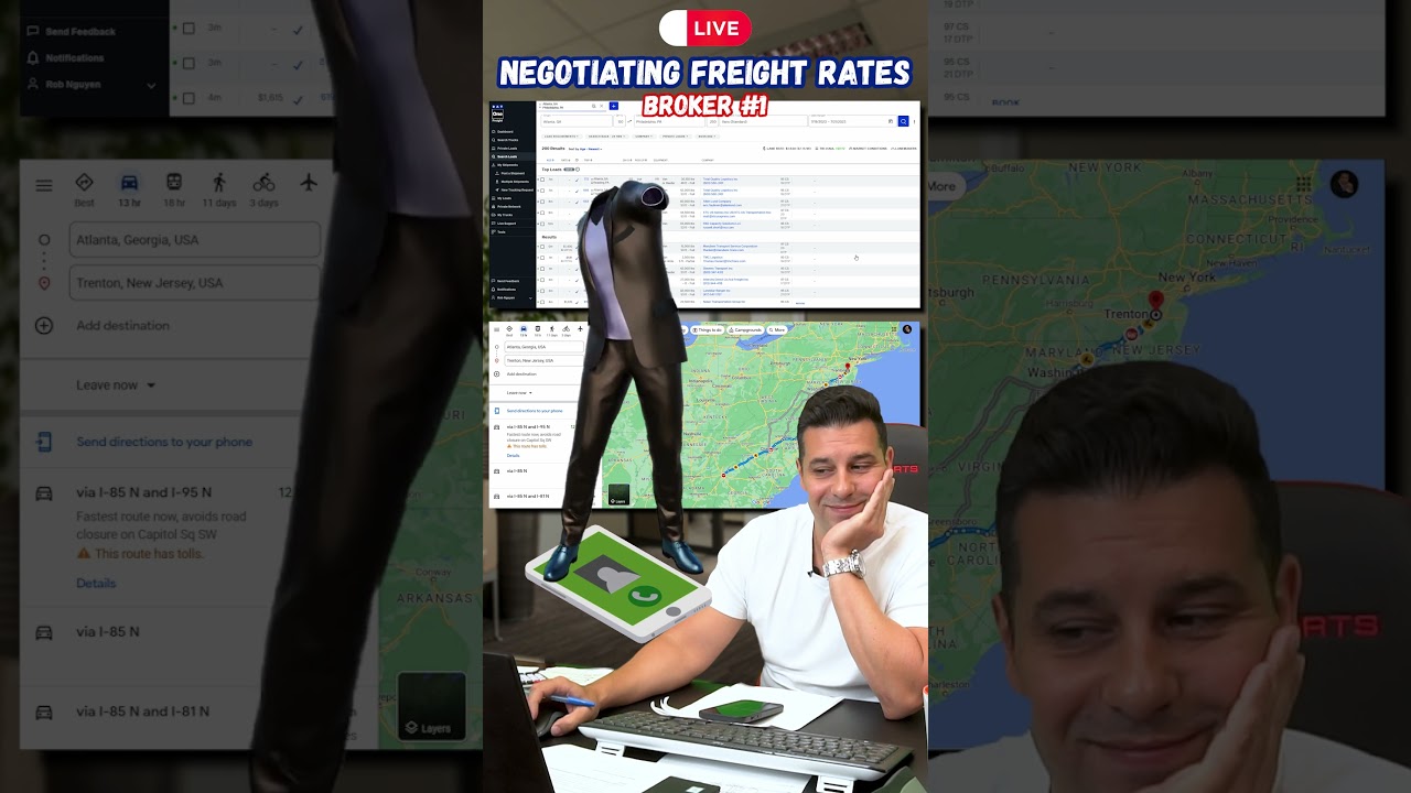 Negotiating Freight Rates LIVE with Broker! 😎