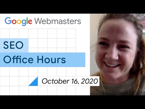 English Google SEO office-hours from October 16, 2020