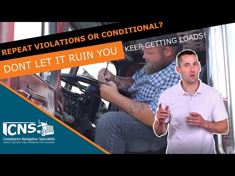 How To Keep Getting Loads If Repeat Violations or Conditional Rating