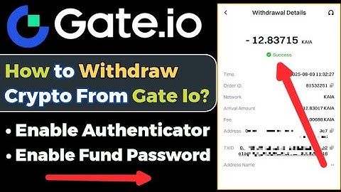 How to Withdraw Crypto From Gate Io Exchange? || How to Enable Google Authenticator & Fund Password?