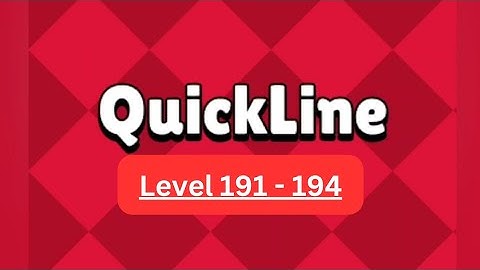 Levels 191 to 194  Quickline Solutions | Game Chase | Connect the Dots | Quicknet  @gamechasebyme