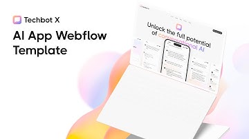 TechBot X - AI App Webflow Template | BRIX Templates