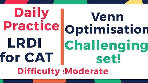 Daily LRDI Practice for CAT - Venn Optimisation