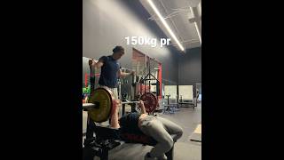 150kg/330lb bench pr #fitness #gym #benchpress