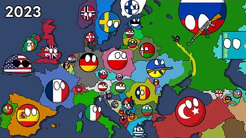 History of Europe (1900-2024) Countryballs Best version
