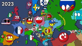 : History of Europe (1900-2024) Countryballs Best version