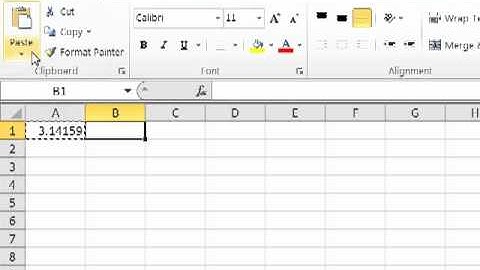 Microsoft Excel 2010 - How to Copy and Paste Data in a Cell