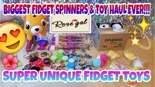 BIGGEST FIDGET SPINNERS & TOY HAUL EVER!!! ROSEGAL.COM ~ SUPER UNIQUE & COOLEST FIDGET TOYS REVIEW~ screenshot 5