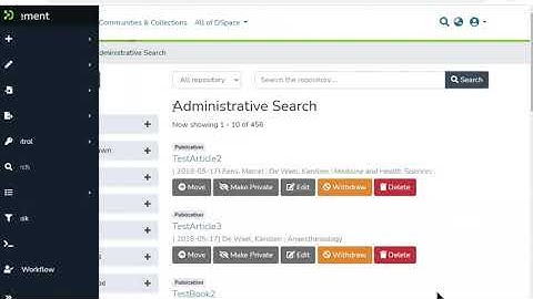 DSpace 7:  Manage Withdrawn Items