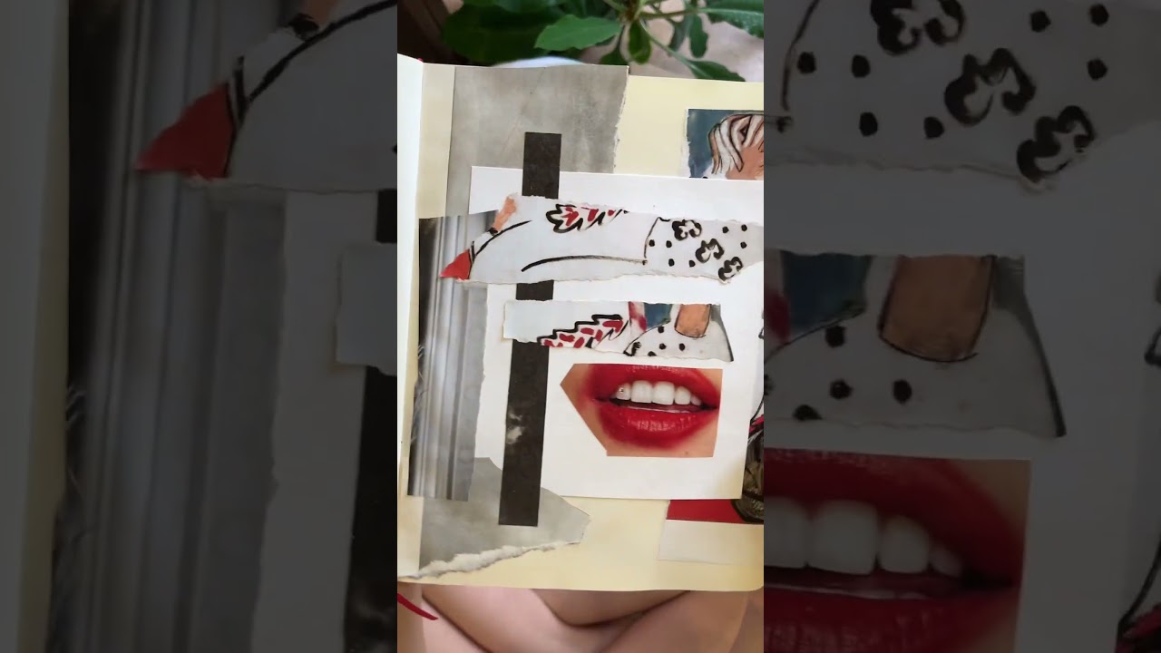 collage of paper scraps 