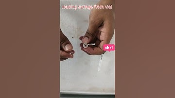 Loading syringe from vial !! Injection !! short !! ampule todne ka asan tarika #syringe #generico 💉🩺