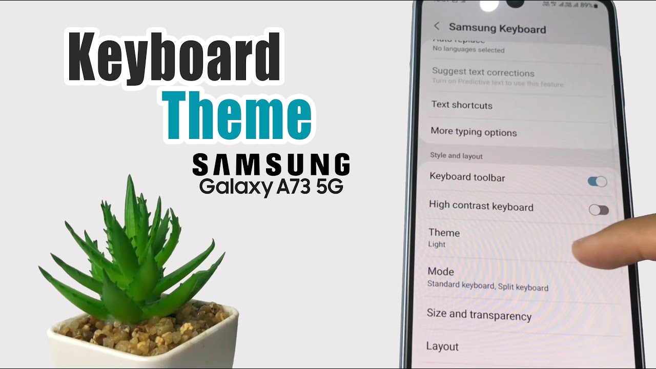 How To Change Keyboard Theme Samsung A73 5G - YouTube