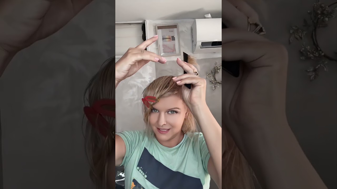 Как постричь себя самой. Сама себе парикмахер.