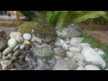 Tiny House homemade stream and fire pit
