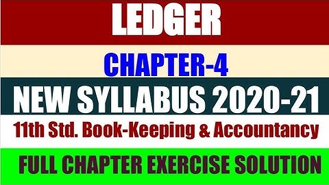 11th Accountancy Chapter-4 Full Chapter Exercise Solution