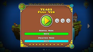 YEARS FULL VERSION [1080p60] || GEOMETRY DASH WORLD