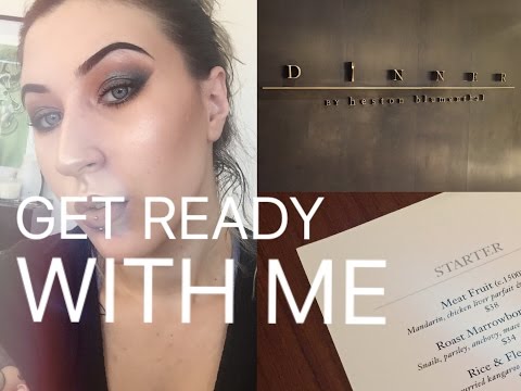 GET READY WITH ME! Dinner by Heston, Makeup & Hair!