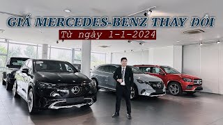 TỔNG HỢP Giá Xe Mercedes 2023, CẬP NHẬT Các  Mẫu Xe Tăng Giá Đầu Năm 2024  | Hoan Channel