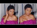 $16 Short Hairstyle For Black Women | Outre 100% Human Curly Pixie Wig!
