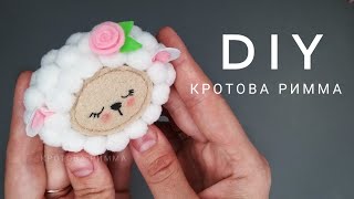 Фетр + Помпоны = милый Детский аксессуар / felt crafts, do it Yourself.
