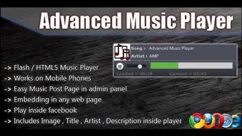 Preview Advanced Music Player - WordPress plugin