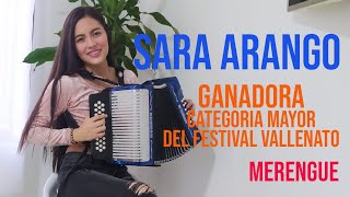 Sara Arango Ganadora Festival Vallenato Categoria Mayores 2024 Merengue