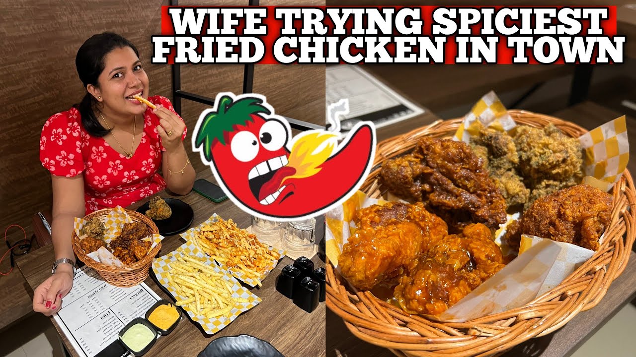  Wife Trying Spiciest Nashville Fried Chicken 😂🤣😂😅
