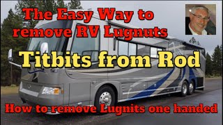 How to remove RV and Semi lug nuts One handed.