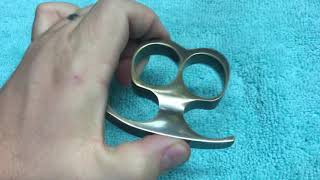 TwoFingered Lincoln Knucks from East Coast Knuckles, USA made, solid brass!