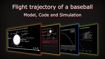 Simulation of baseball trajectory with air resistance [Matlab, Dynamic Simulation]