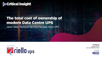 The total cost of ownership of modern Data Centre UPS