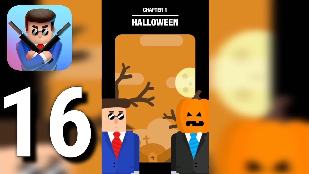 Mr Bullet - Gameplay Walkthrough Part 16 | Halloween | Season | Android, iOS | GAMING Kid
