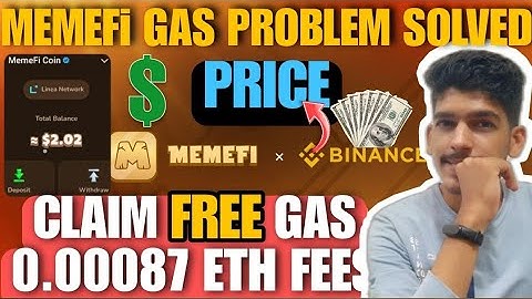 MemeFi coin Gas Fee 0.00087 ETH claim | Memefi Airdrop Withdrawal | Binance Listing date new update