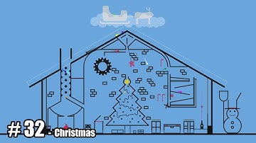 Cottage (CHRISTMAS) - Algodoo Marble Race