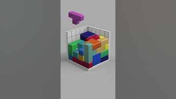 5 x 5 x 5 Cube 3D Tetris / Part 4 /  #satisfying #tetris #ytshorts #puzzle #cubes #tetrisgame