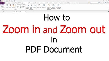 How to Zoom in and Zoom out in a PDF in Foxit PhantomPDF