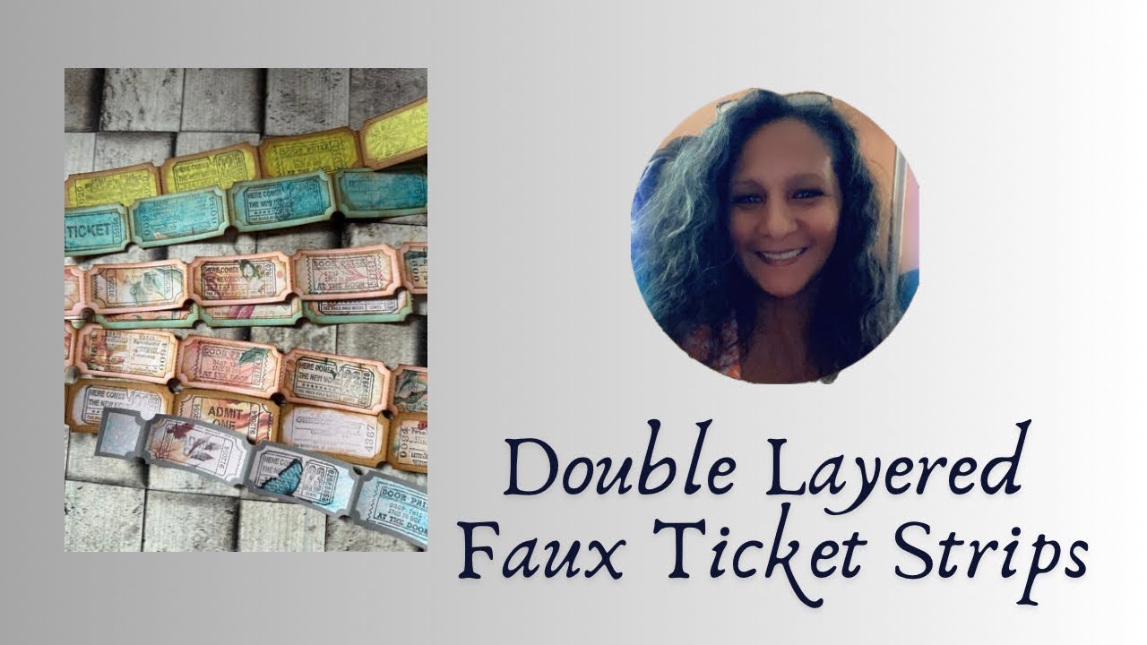 How to Make Layered Faux Ticket Strips for Journals & Crafts 