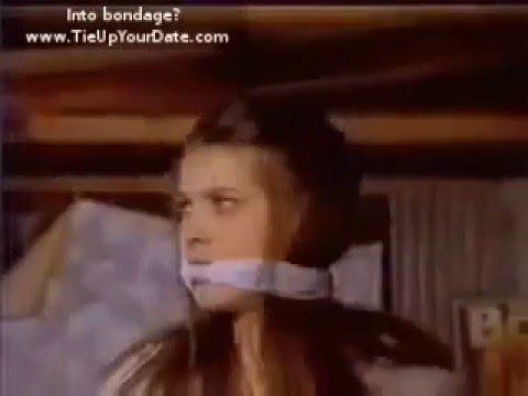 Bound and gagged girl scene from TV