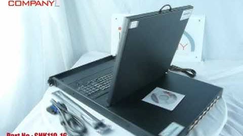 1U Sun Solaris Compatible Rackmount 19" LCD Keyboard Drawer with 16-port USB KVM