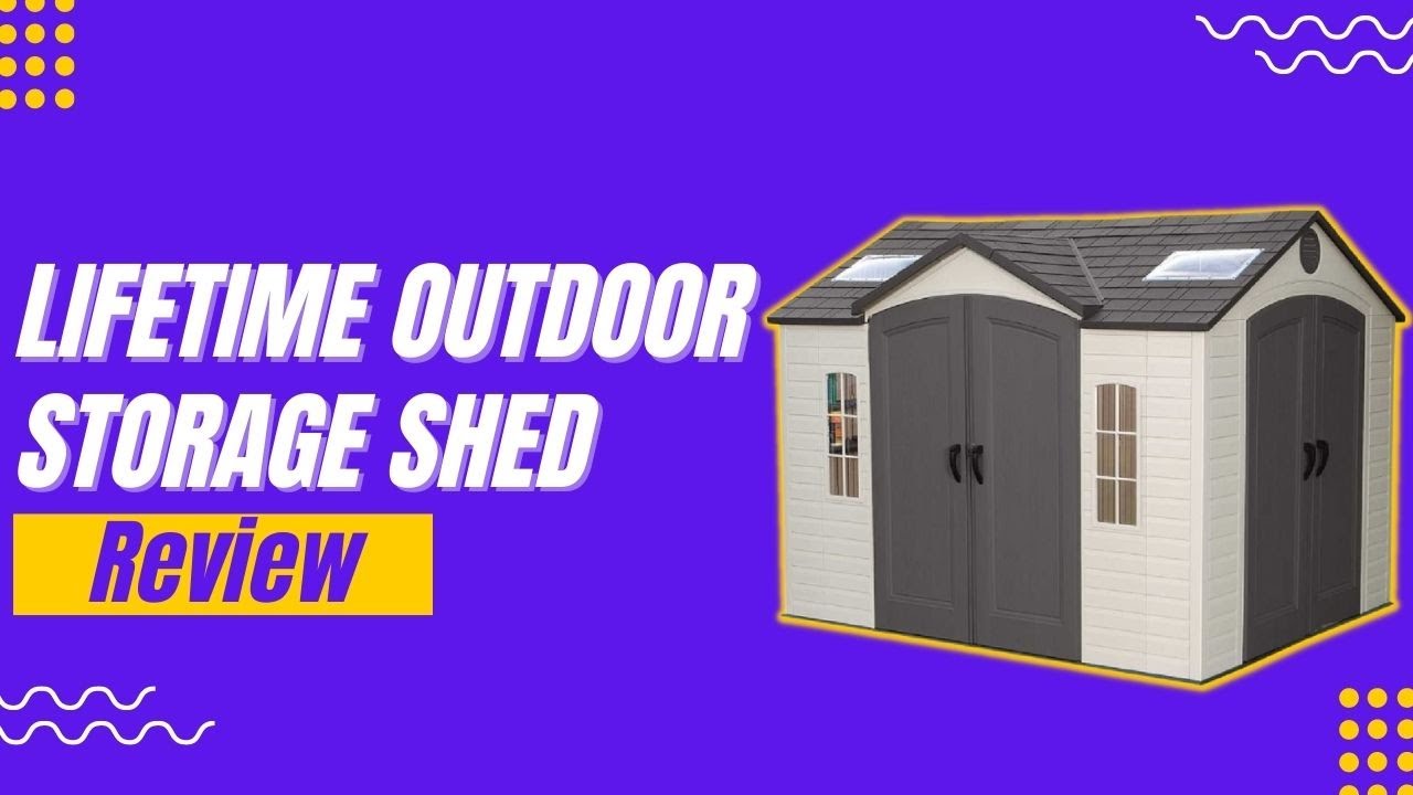 LIFETIME 10 FT. X 8 FT. OUTDOOR STORAGE SHED 60001 Review YouTube