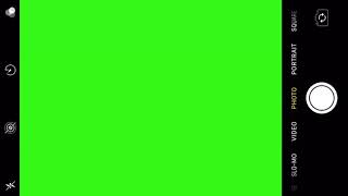 iPhone camera green screen