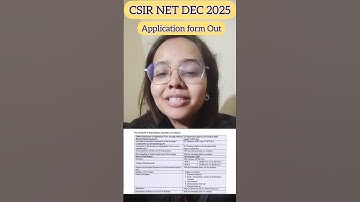 CSIR NET DEC 2025 NOTIFICATION OUT #shorts #csirnetdec2025 #csirnetadda247