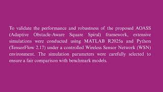 AOASS:Adaptive Obstacle-Aware Square Spiral Framework for Single-Mobile-Anchor-BasedWSN Localization