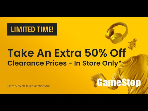 GameStop 50% Off Clearance Sale - Short - GameStop 50% Off Clearance Sale - Short